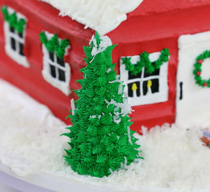 用一些简单的蛋糕装饰重建圣诞老人的房子!!bob投注体育网站#圣诞蛋糕#烘烤#蛋糕