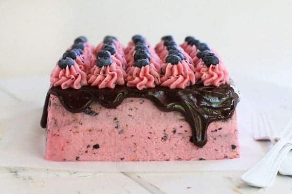 巧克力西葫芦蓝莓蛋糕