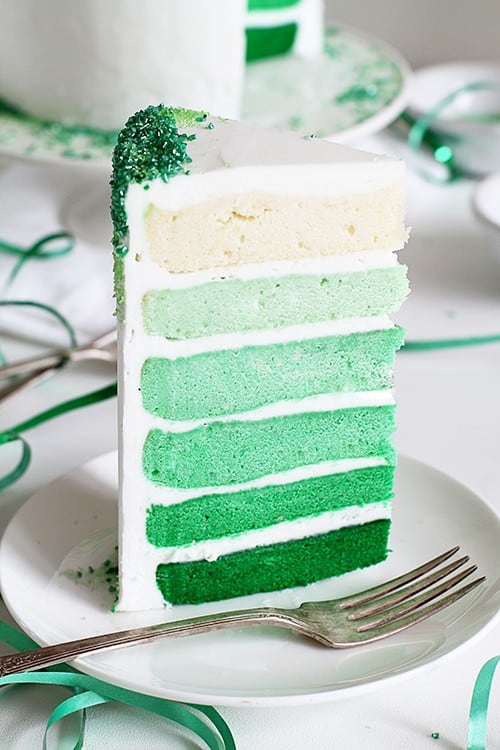 绿色的影子蛋糕