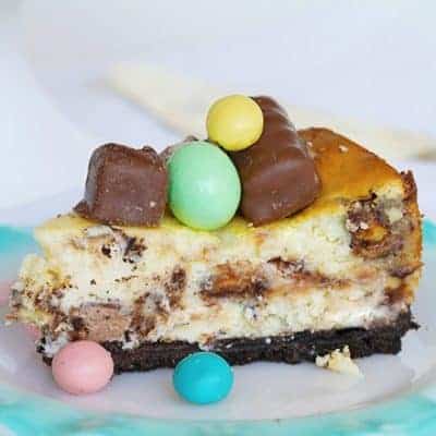 复活节“转储”芝士蛋糕#cheesecake #candybarcheesecake #eastercandyideas