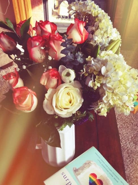 丈夫送的花