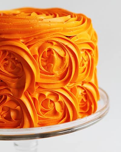 橙色玫瑰糕