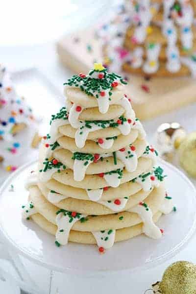 圣诞树饼干堆栈！一个简单而美味的食谱和如何！
