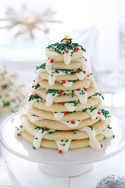 圣诞树饼干堆!一个简单而美味的食谱和如何做!
