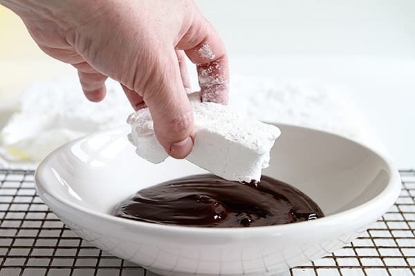 巧克力覆盖自制棉花糖！