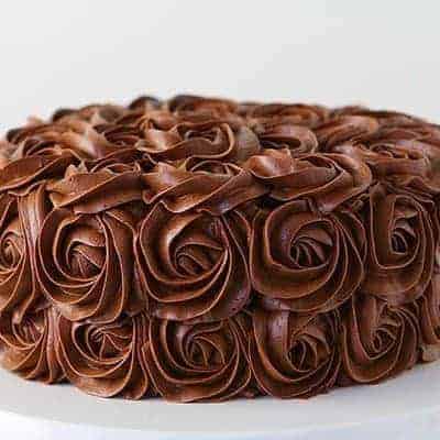 鞭打巧克力奶油玫瑰蛋糕！