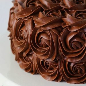 奶油巧克力玫瑰蛋糕！