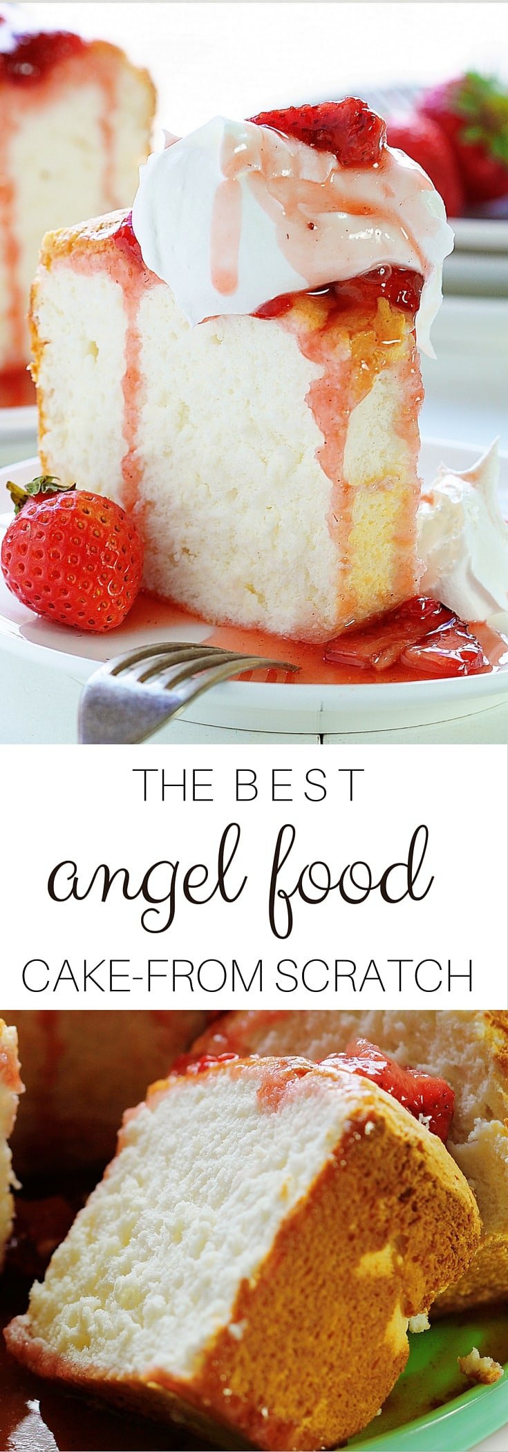 自制的天使蛋糕上的烤草莓会让你大吃一惊的!