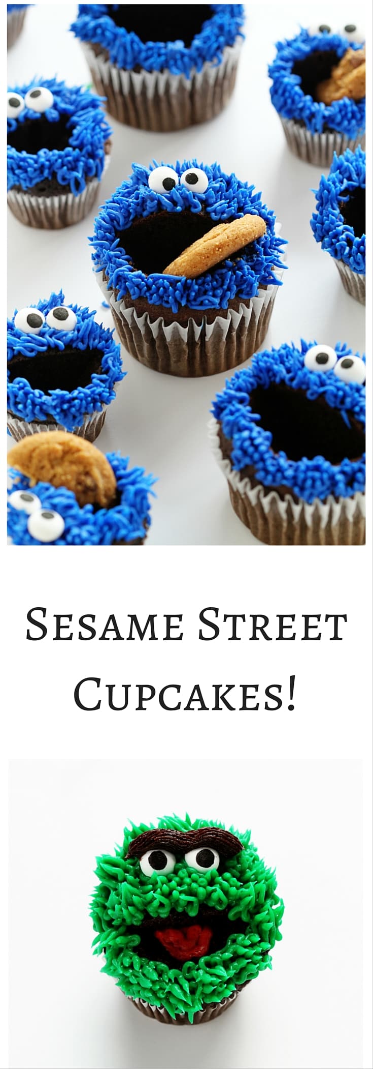 Elmo，Cookie Monster和Oscar Cupcakes ......都有轻松的视频教程！