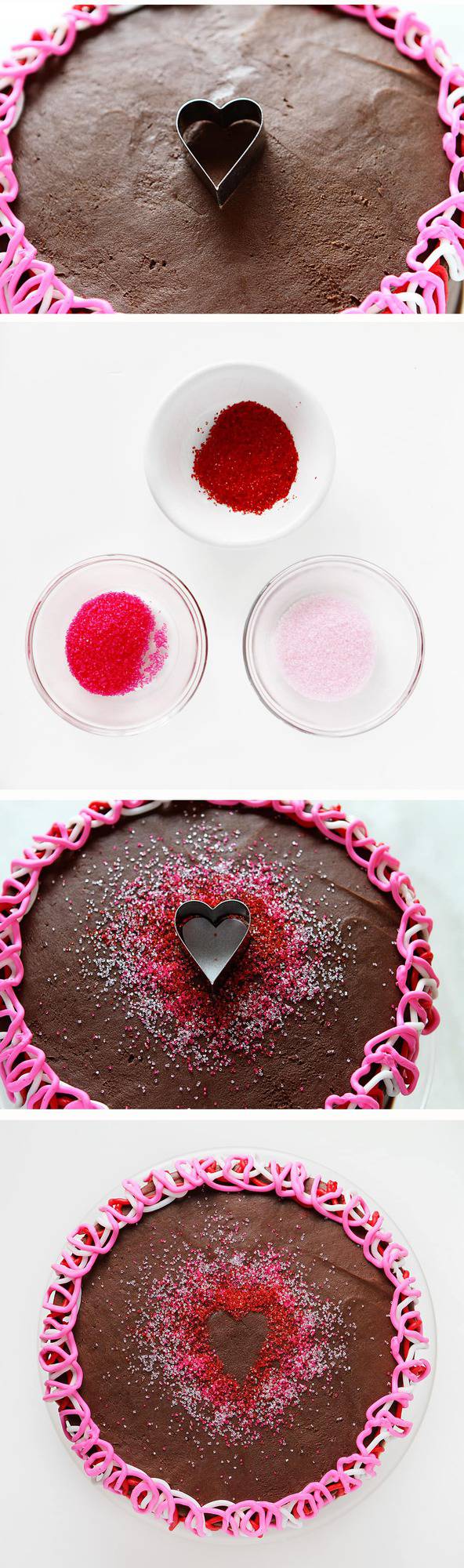 心形的蛋糕装饰-完美的情人节!bob投注体育网站