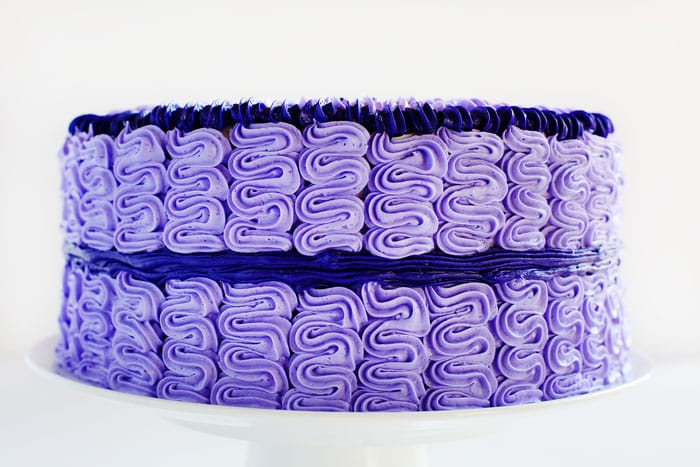 紫色贝壳蛋糕