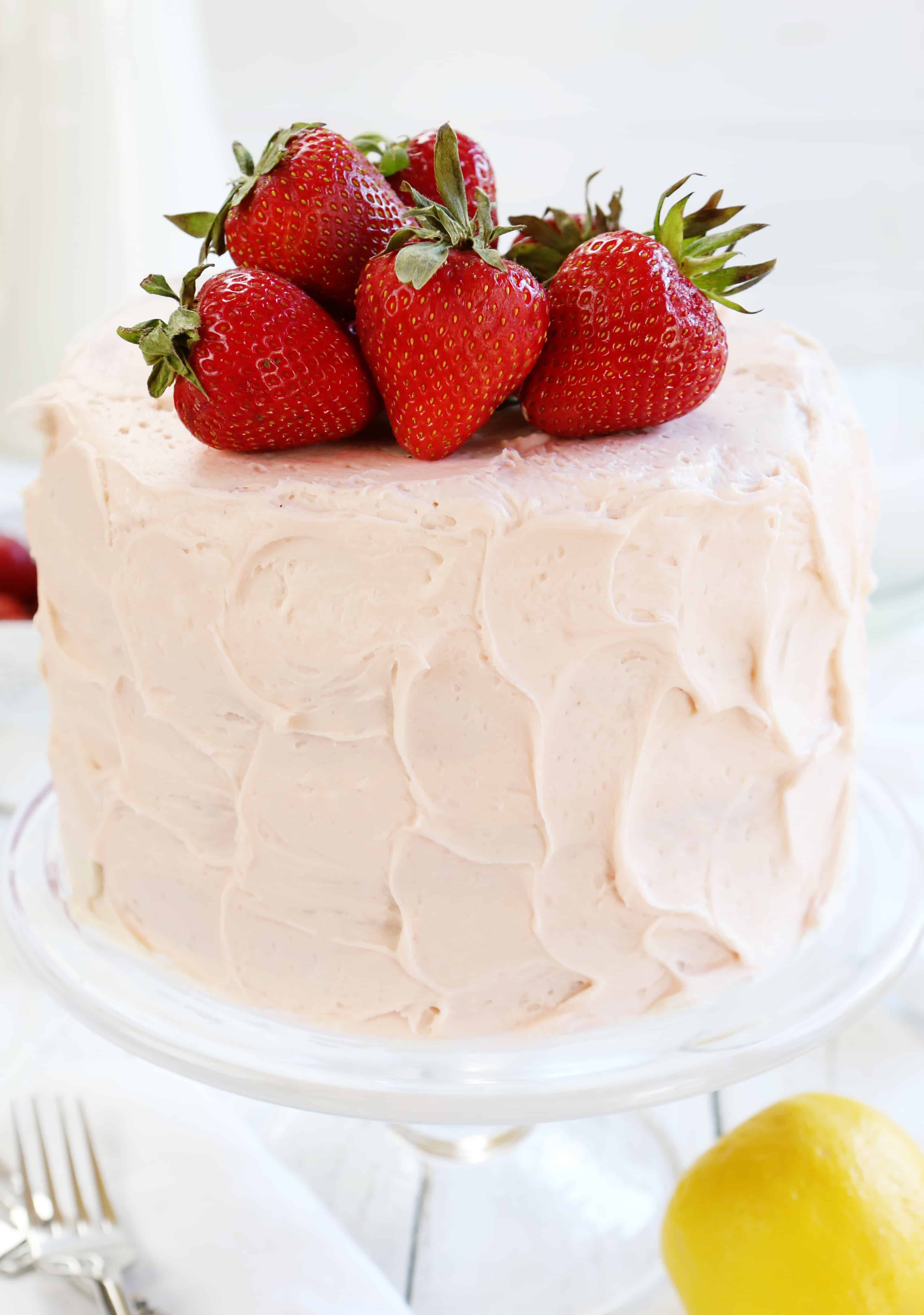 草莓奶油柠檬蛋糕