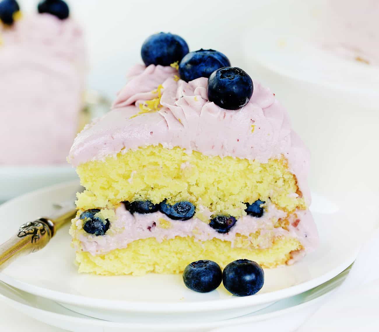 蓝莓柠檬苏打蛋糕