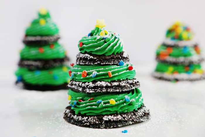 巧克力的版本是如此有趣和美味!#圣诞树饼干#圣诞节#树饼干#iambaker