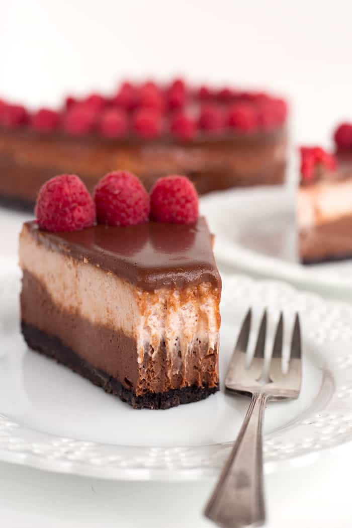 简易巧克力树莓芝士蛋糕