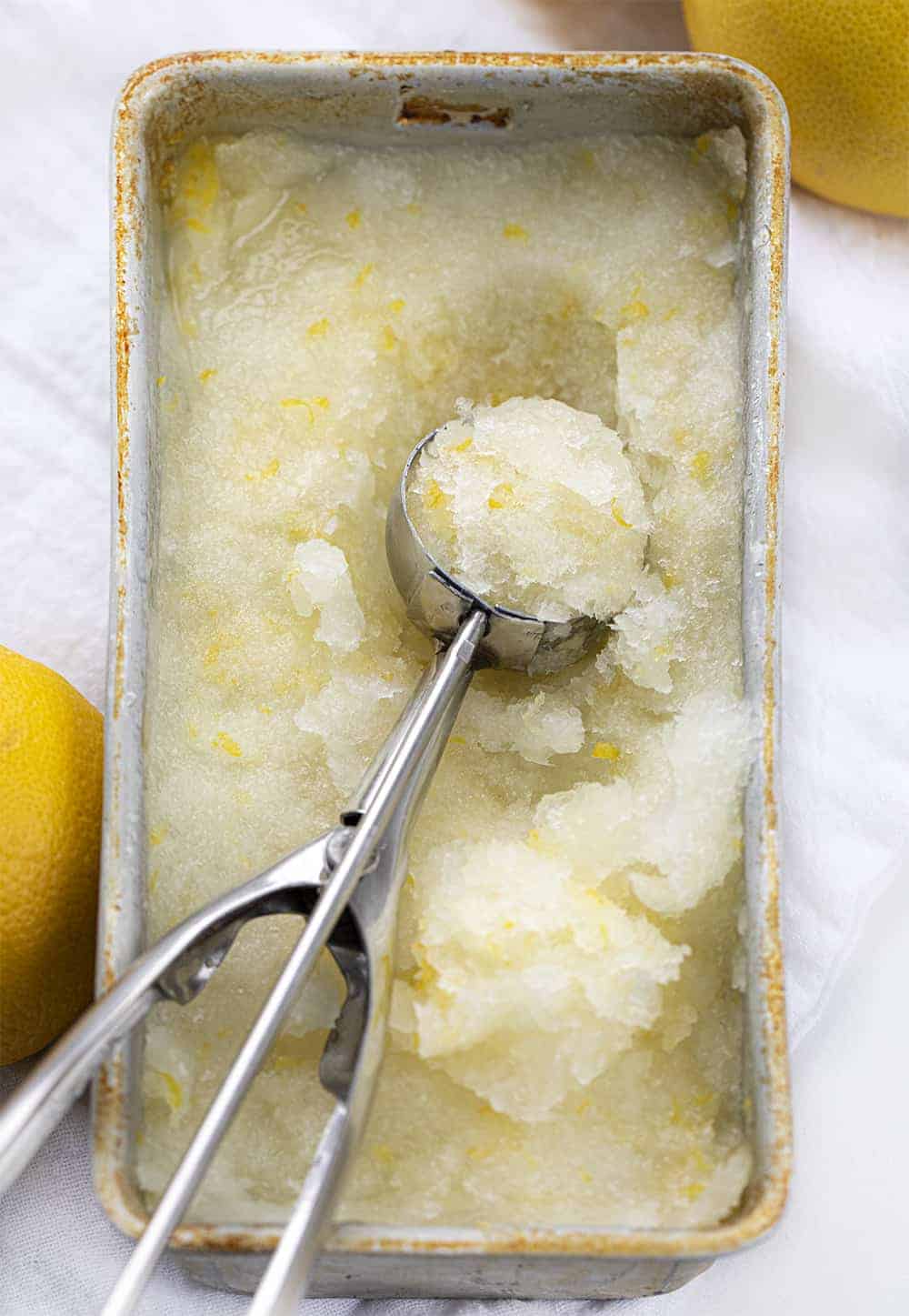 挖出柠檬冰糕食谱（没有搅拌）