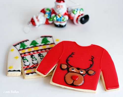 丑陋的圣诞毛衣饼干！#ullysweatercookies.